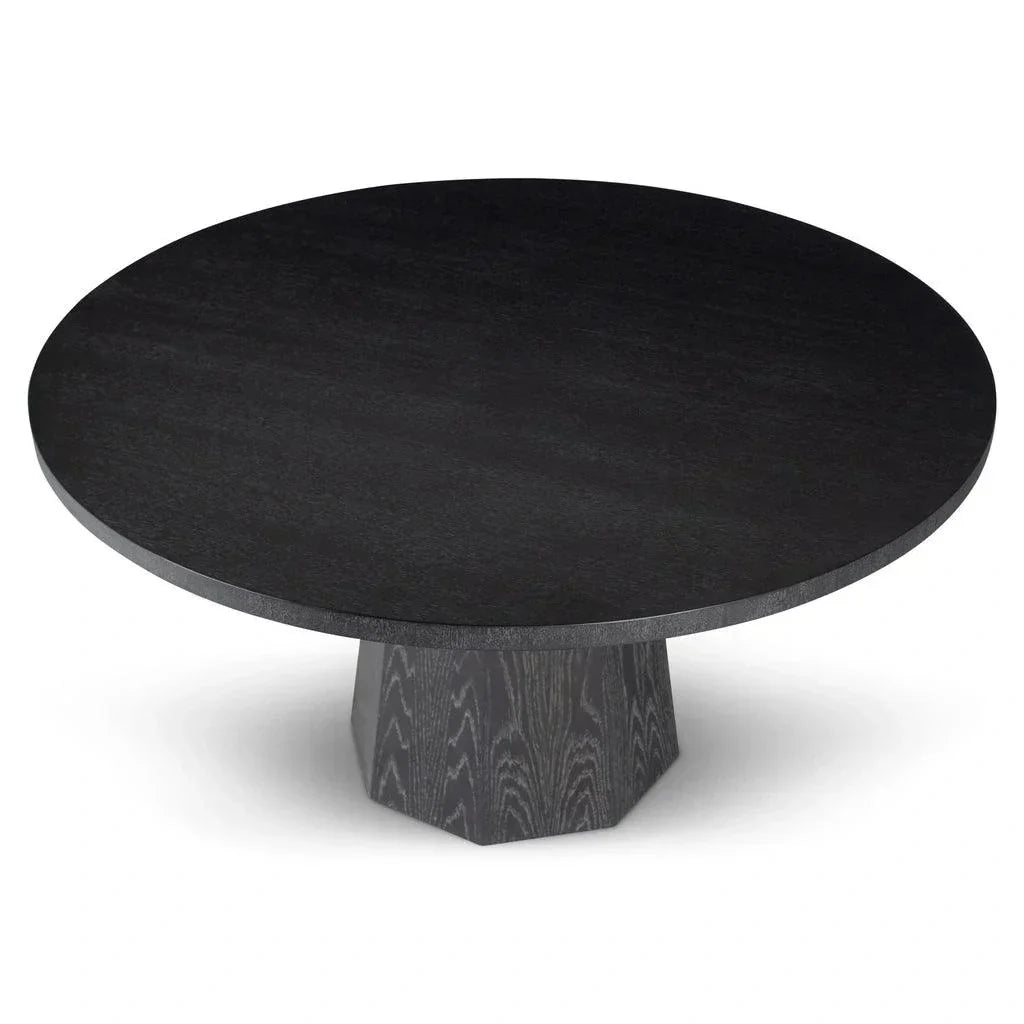 Kaia Wood Round Dining Table-Dining Tables-Urbia-LOOMLAN