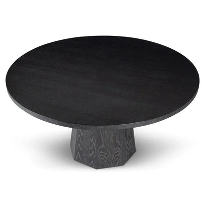 Kaia Wood Round Dining Table-Dining Tables-Urbia-LOOMLAN