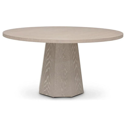 Kaia Wood Round Dining Table-Dining Tables-Urbia-LOOMLAN