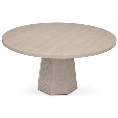 Kaia Wood Round Dining Table-Dining Tables-Urbia-LOOMLAN