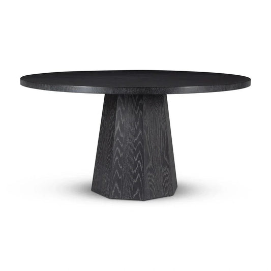 Kaia Wood Round Dining Table-Dining Tables-Urbia-LOOMLAN