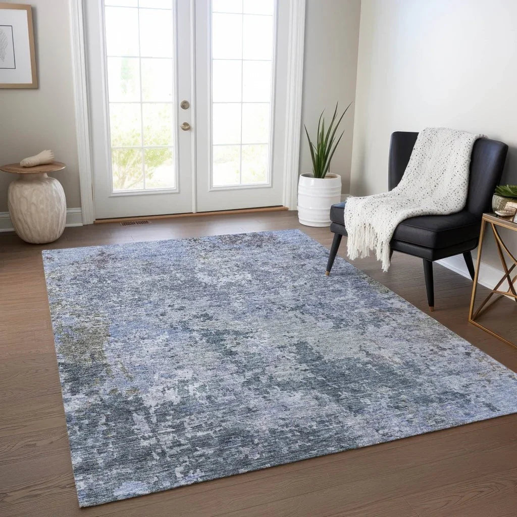 Kairi Blue Washable Indoor - Outdoor Rug - LOOMLAN - LOOMLAN Rugs - Outdoor Rugs
