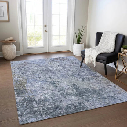 Kairi Blue Washable Indoor - Outdoor Rug - LOOMLAN - LOOMLAN Rugs - Outdoor Rugs