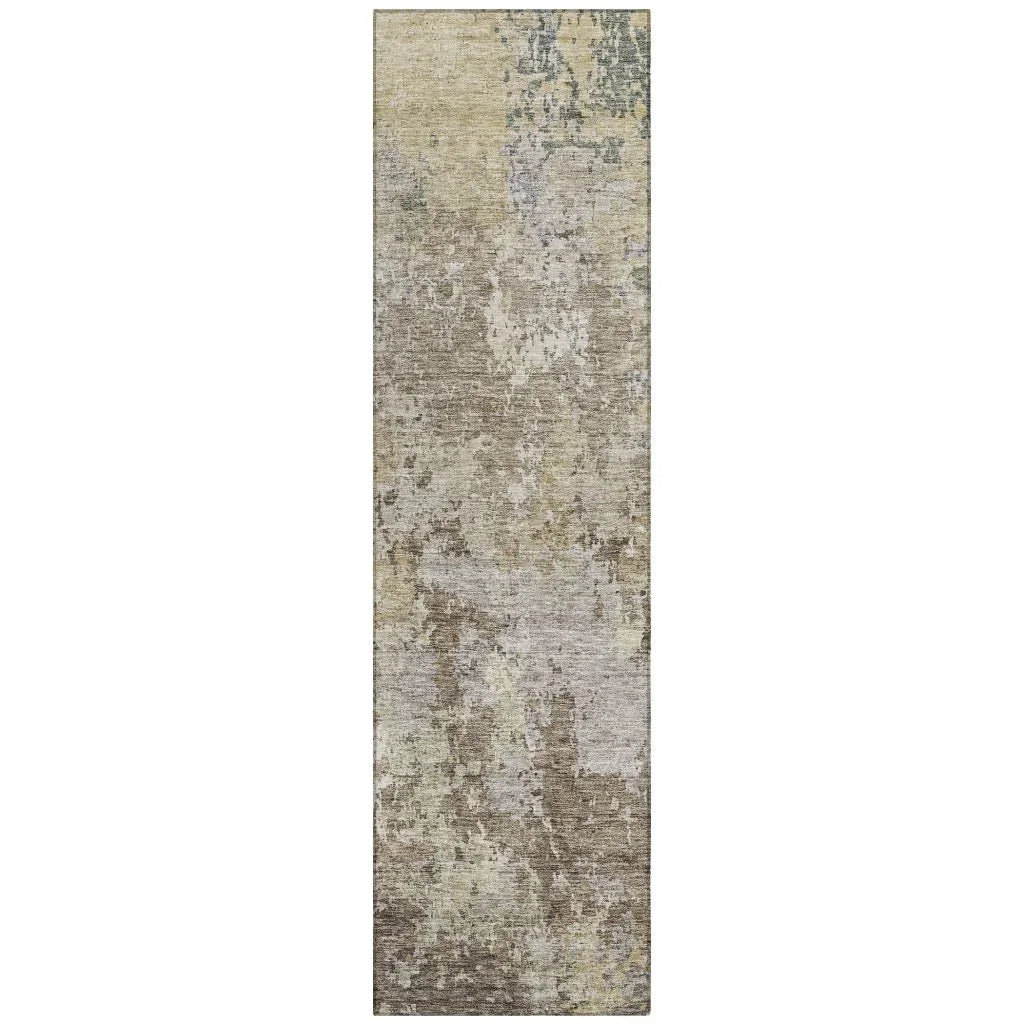 Kairi Brown Washable Indoor - Outdoor Rug - LOOMLAN - LOOMLAN Rugs - Outdoor Rugs