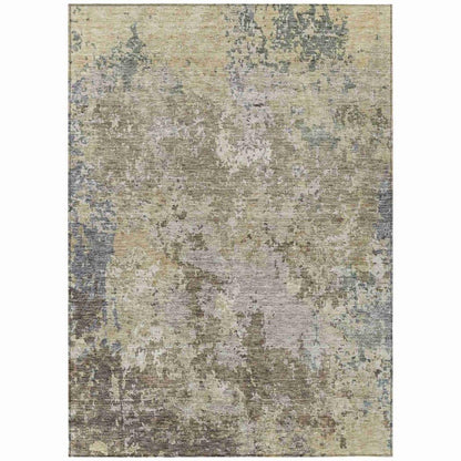 Kairi Brown Washable Indoor - Outdoor Rug - LOOMLAN - LOOMLAN Rugs - Outdoor Rugs