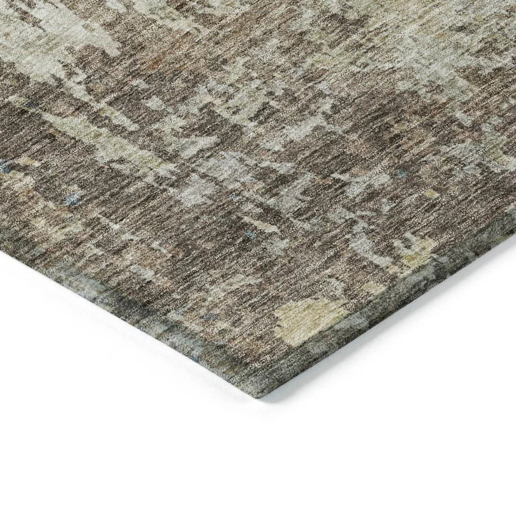 Kairi Brown Washable Indoor - Outdoor Rug - LOOMLAN - LOOMLAN Rugs - Outdoor Rugs