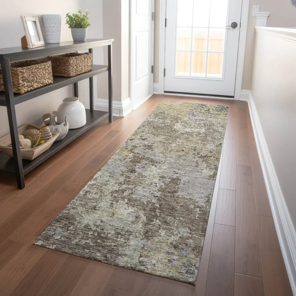 Kairi Brown Washable Indoor - Outdoor Rug - LOOMLAN - LOOMLAN Rugs - Outdoor Rugs