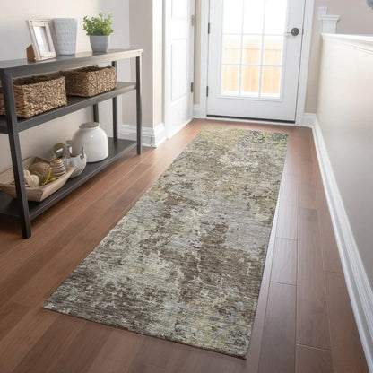 Kairi Brown Washable Indoor - Outdoor Rug - LOOMLAN - LOOMLAN Rugs - Outdoor Rugs