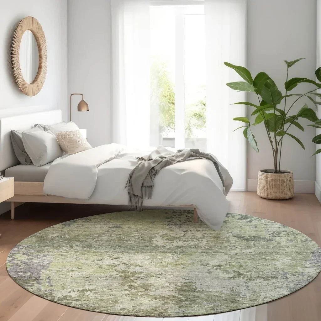 Kairi Green Washable Indoor - Outdoor Rug - LOOMLAN - LOOMLAN Rugs - Outdoor Rugs