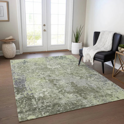 Kairi Green Washable Indoor - Outdoor Rug - LOOMLAN - LOOMLAN Rugs - Outdoor Rugs