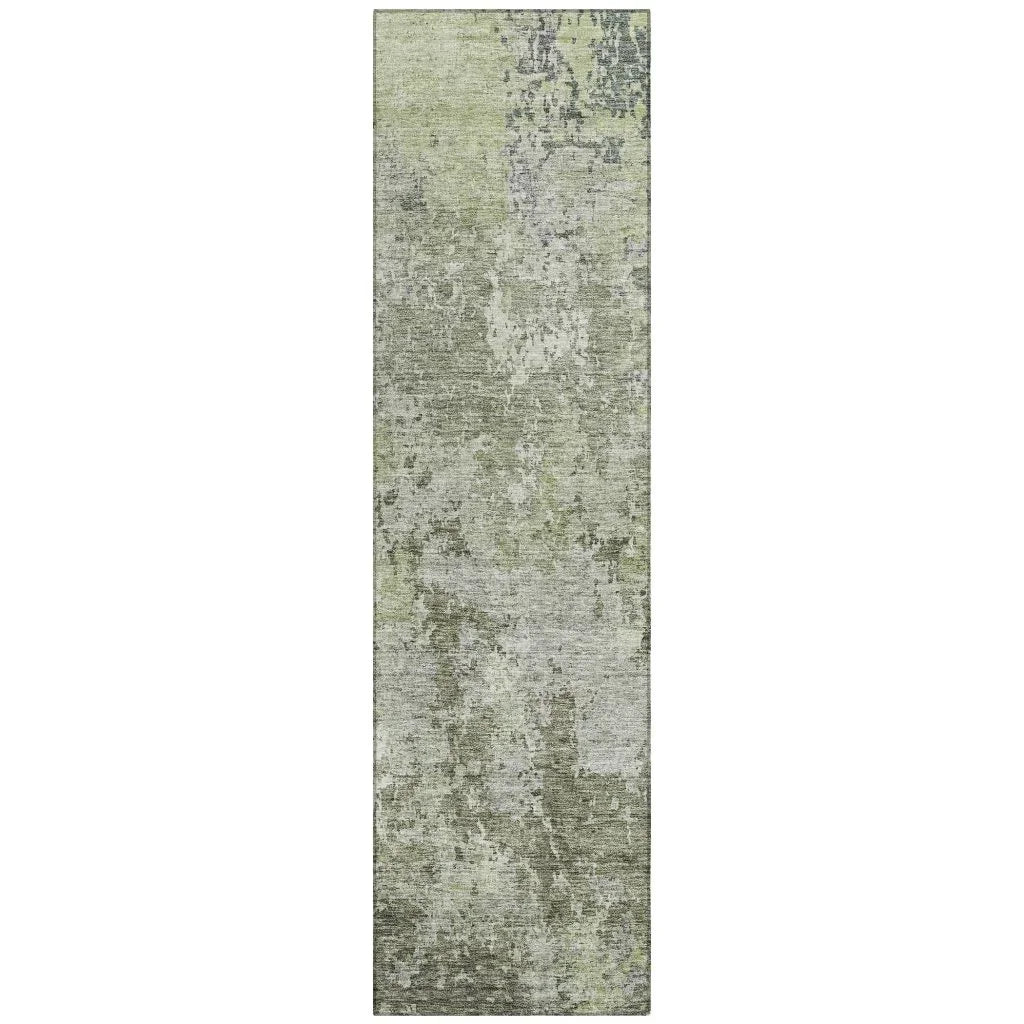 Kairi Green Washable Indoor - Outdoor Rug - LOOMLAN - LOOMLAN Rugs - Outdoor Rugs