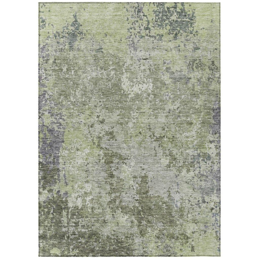Kairi Green Washable Indoor - Outdoor Rug - LOOMLAN - LOOMLAN Rugs - Outdoor Rugs