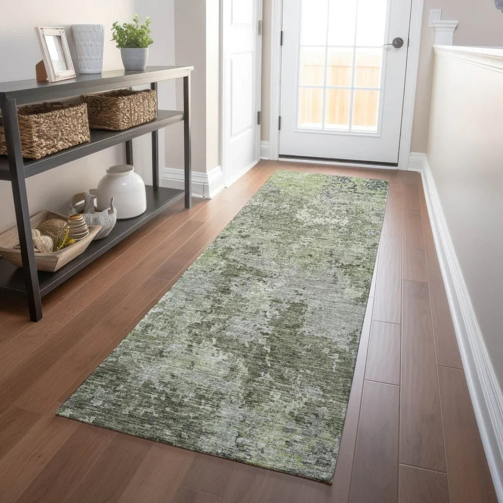 Kairi Green Washable Indoor - Outdoor Rug - LOOMLAN - LOOMLAN Rugs - Outdoor Rugs