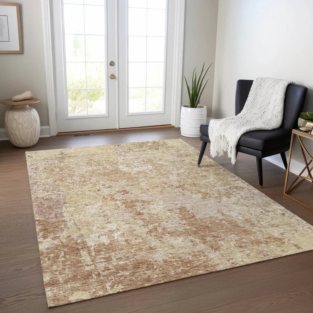 Kairi Orange Washable Indoor - Outdoor Rug - LOOMLAN - LOOMLAN Rugs - Outdoor Rugs