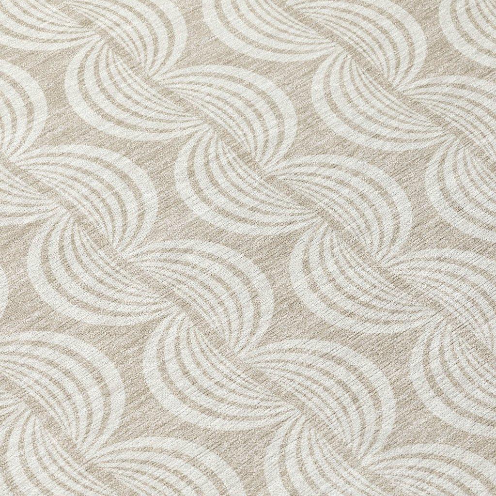 Kairova Beige Washable Indoor-Outdoor Rug-Outdoor Rugs-LOOMLAN Rugs-LOOMLAN