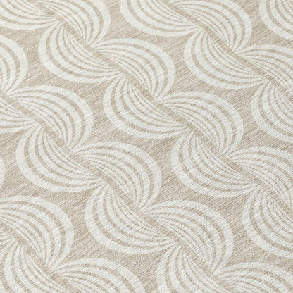 Kairova Beige Washable Indoor-Outdoor Rug-Outdoor Rugs-LOOMLAN Rugs-LOOMLAN