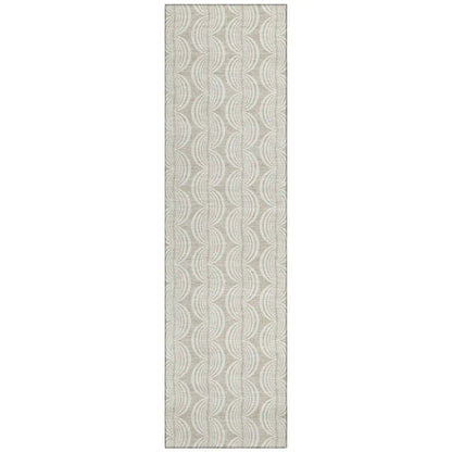 Kairova Beige Washable Indoor-Outdoor Rug-Outdoor Rugs-LOOMLAN Rugs-2'3" x 7'6"-LOOMLAN