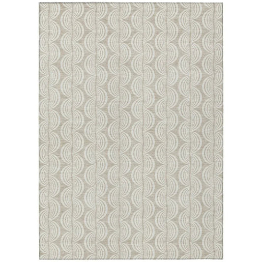 Kairova Beige Washable Indoor-Outdoor Rug-Outdoor Rugs-LOOMLAN Rugs-2'6" x 3'10"-LOOMLAN