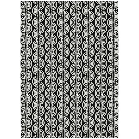 Kairova Black Washable Indoor-Outdoor Rug-Outdoor Rugs-LOOMLAN Rugs-2'6" x 3'10"-LOOMLAN