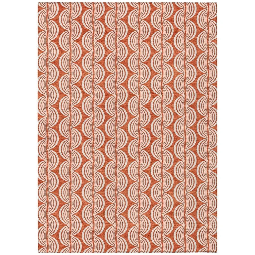 Kairova Coral Washable Indoor-Outdoor Rug-Outdoor Rugs-LOOMLAN Rugs-2'6" x 3'10"-LOOMLAN