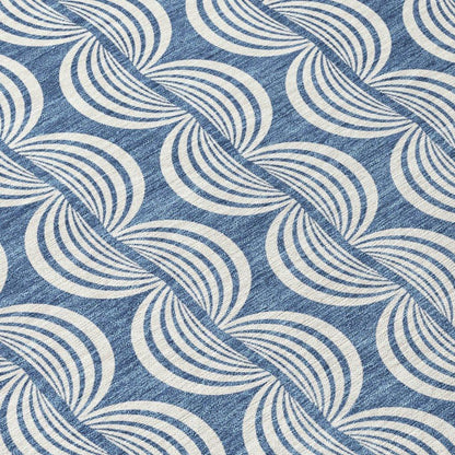 Kairova Denim Washable Indoor-Outdoor Rug-Outdoor Rugs-LOOMLAN Rugs-LOOMLAN