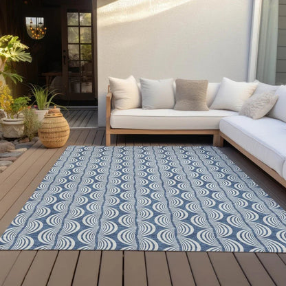 Kairova Denim Washable Indoor-Outdoor Rug-Outdoor Rugs-LOOMLAN Rugs-LOOMLAN