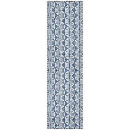 Kairova Denim Washable Indoor-Outdoor Rug-Outdoor Rugs-LOOMLAN Rugs-2'3" x 7'6"-LOOMLAN