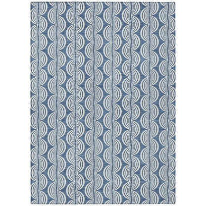 Kairova Denim Washable Indoor-Outdoor Rug-Outdoor Rugs-LOOMLAN Rugs-2'6" x 3'10"-LOOMLAN