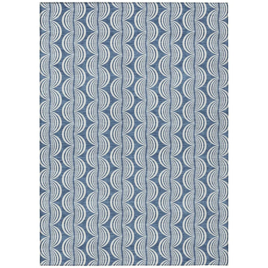 Kairova Denim Washable Indoor-Outdoor Rug-Outdoor Rugs-LOOMLAN Rugs-2'6" x 3'10"-LOOMLAN