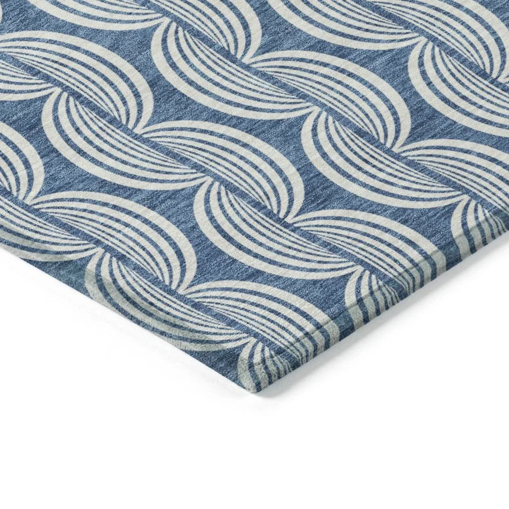 Kairova Denim Washable Indoor-Outdoor Rug-Outdoor Rugs-LOOMLAN Rugs-LOOMLAN