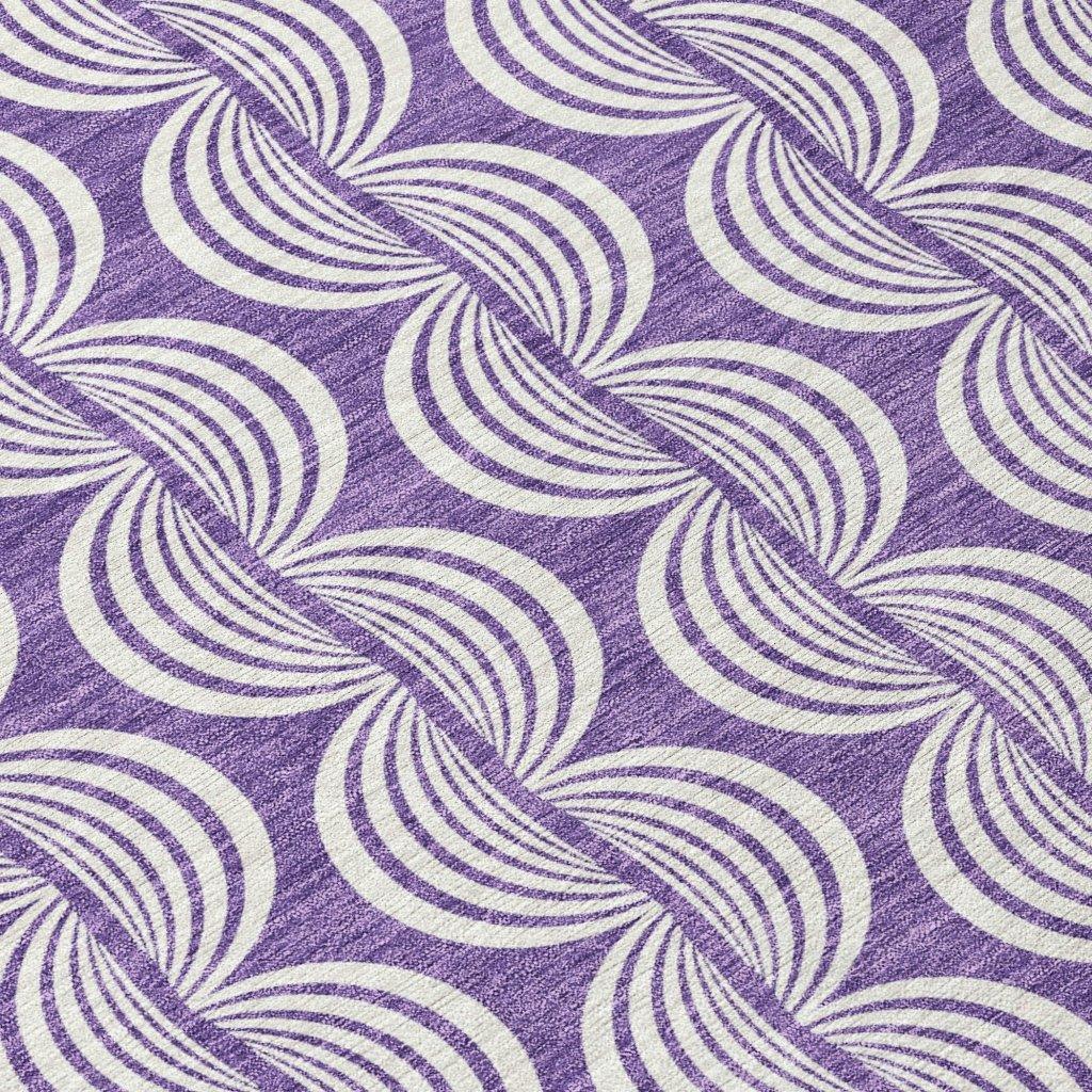 Kairova Purple Washable Indoor-Outdoor Rug-Outdoor Rugs-LOOMLAN Rugs-LOOMLAN