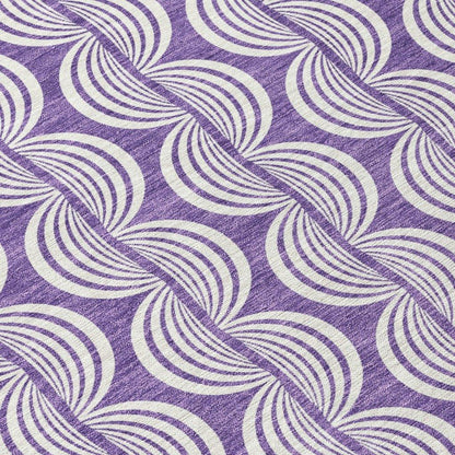 Kairova Purple Washable Indoor-Outdoor Rug-Outdoor Rugs-LOOMLAN Rugs-LOOMLAN
