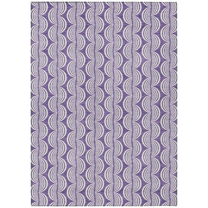 Kairova Purple Washable Indoor-Outdoor Rug-Outdoor Rugs-LOOMLAN Rugs-2'6" x 3'10"-LOOMLAN