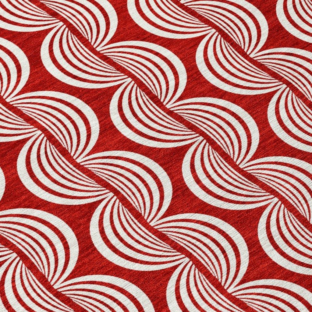 Kairova Red Washable Indoor-Outdoor Rug-Outdoor Rugs-LOOMLAN Rugs-LOOMLAN