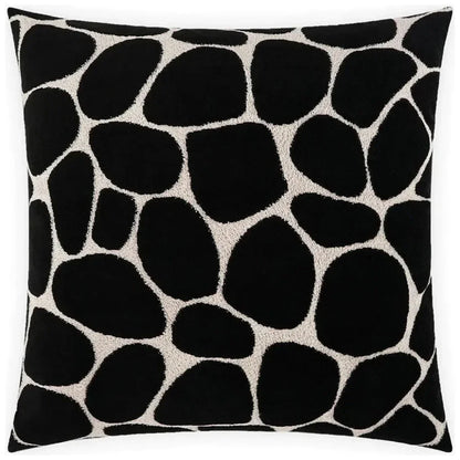 Kalani Onyx Black Throw Pillow With Insert - LOOMLAN - D.V. Kap - Throw Pillows