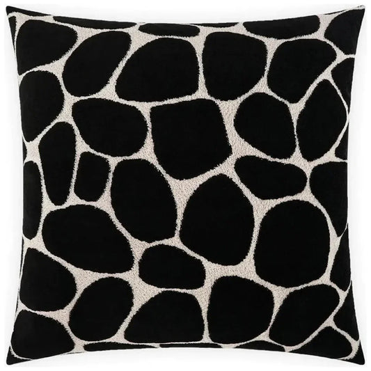 Kalani Onyx Black Throw Pillow With Insert - LOOMLAN - D.V. Kap - Throw Pillows