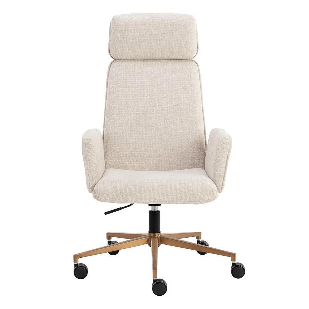 Kalev Office Chair Chacha Cream with-Office Chairs-SUNPAN-LOOMLAN