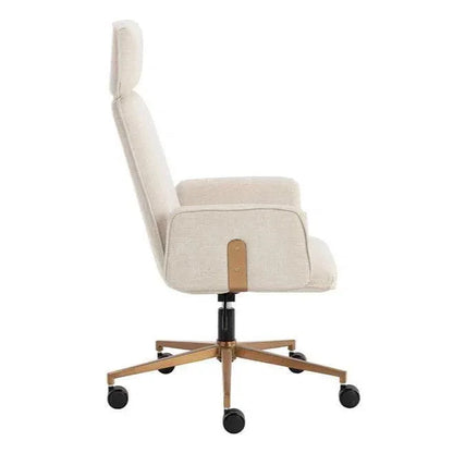 Kalev Office Chair Chacha Cream with-Office Chairs-SUNPAN-LOOMLAN