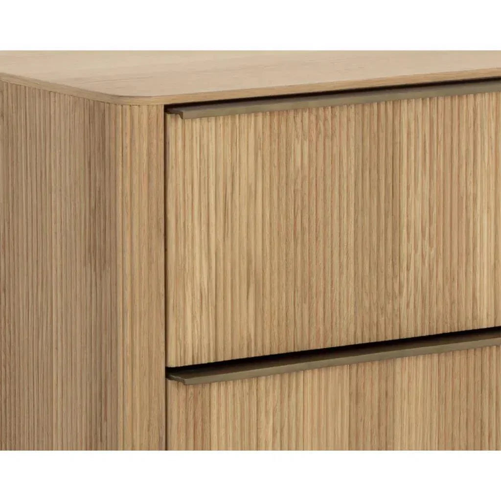 Kalla 2 Drawers Wooden Nightstand - LOOMLAN - SUNPAN - Nightstands