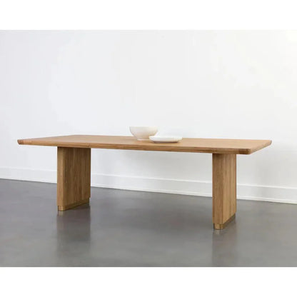 Kalla Rectangle Wooden Dining Table-Dining Tables-SUNPAN-LOOMLAN