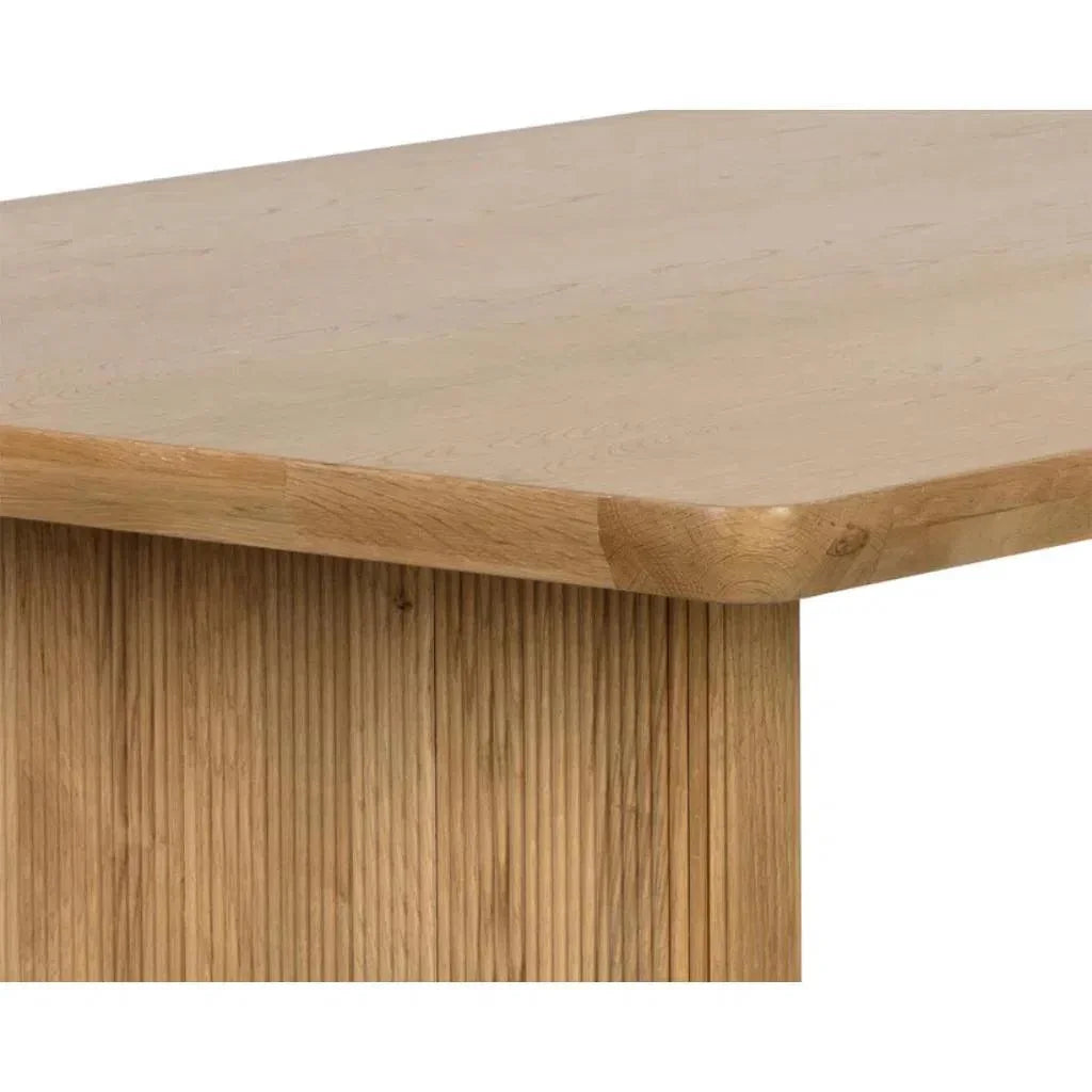 Kalla Rectangle Wooden Dining Table-Dining Tables-SUNPAN-LOOMLAN