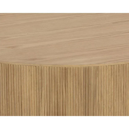 Kalla Wooden Round Coffee Table - LOOMLAN - SUNPAN - Coffee Tables