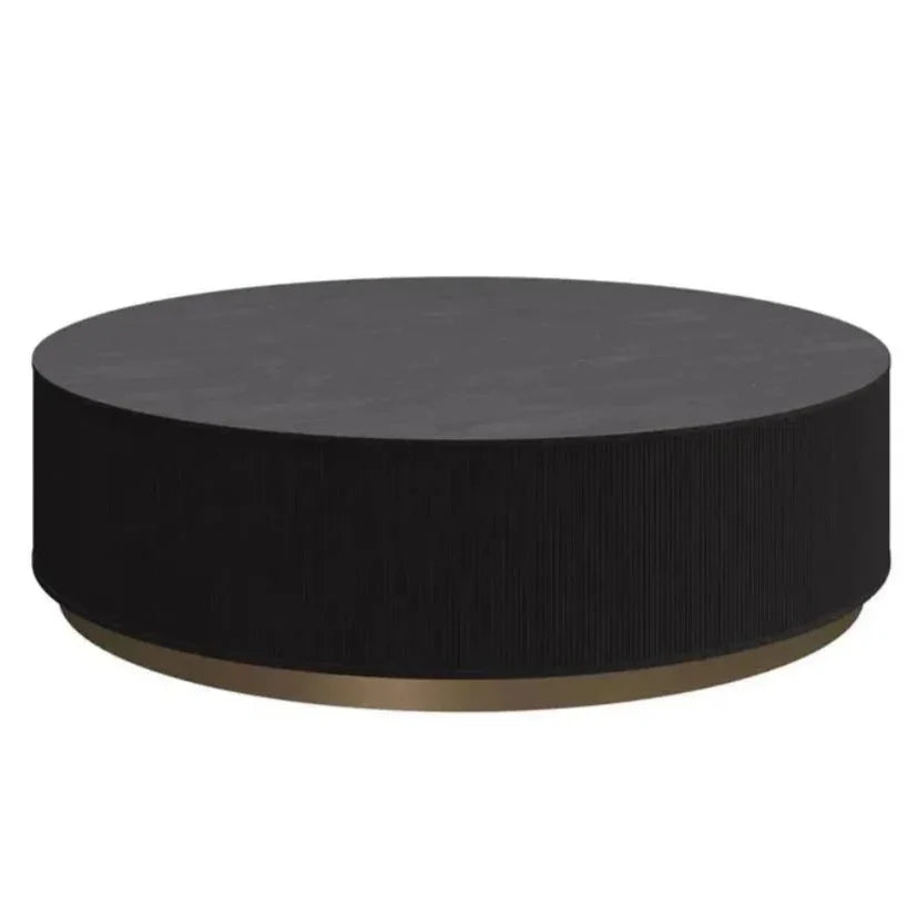 Kalla Wooden Round Coffee Table - LOOMLAN - SUNPAN - Coffee Tables