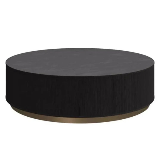 Kalla Wooden Round Coffee Table - LOOMLAN - SUNPAN - Coffee Tables