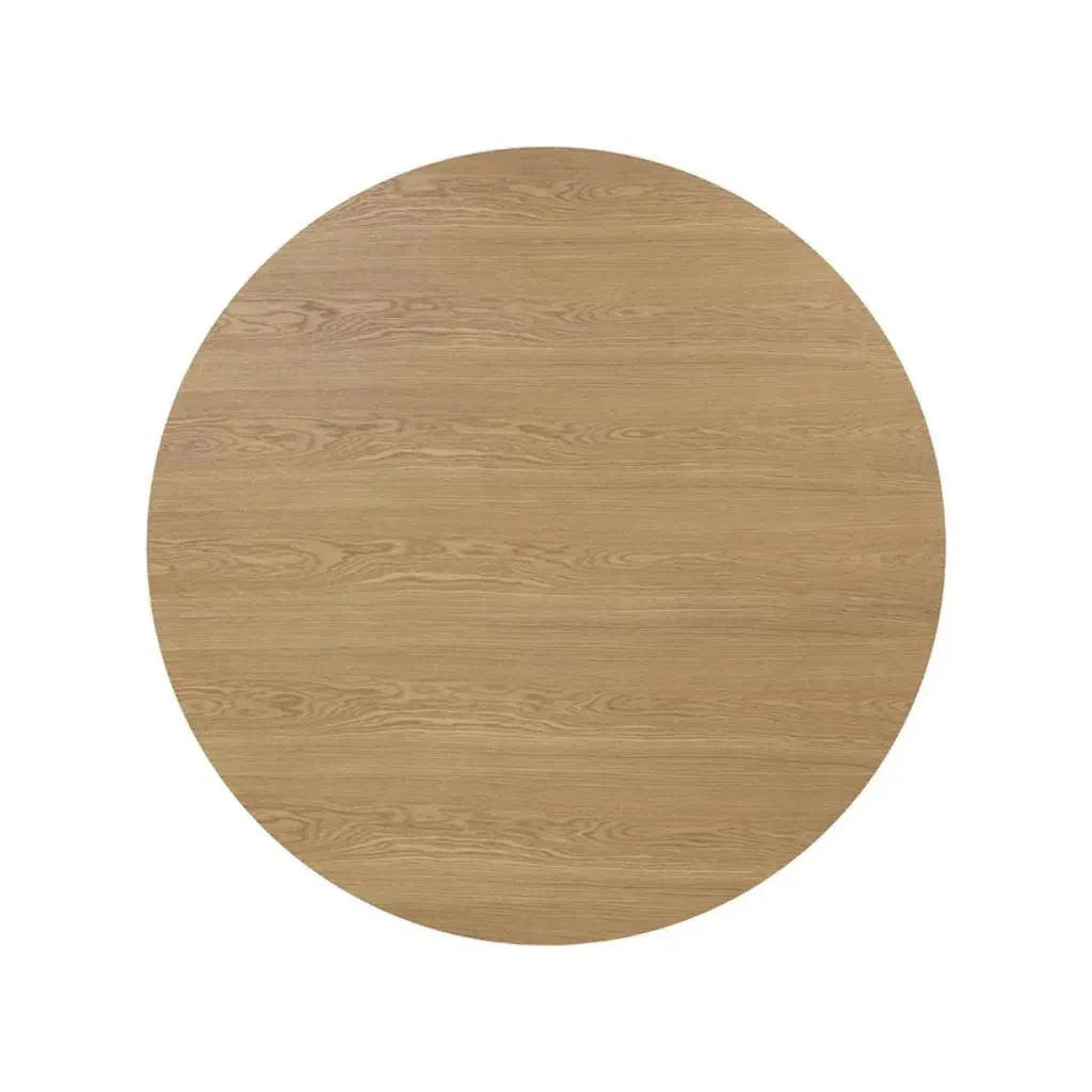 Kalla Wooden Round Dining Table-Dining Tables-SUNPAN-LOOMLAN