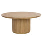 Kalla Wooden Round Dining Table-Dining Tables-SUNPAN-Rustic Oak-LOOMLAN