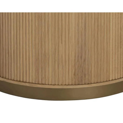 Kalla Wooden Round Side Table - LOOMLAN - SUNPAN - Side Tables