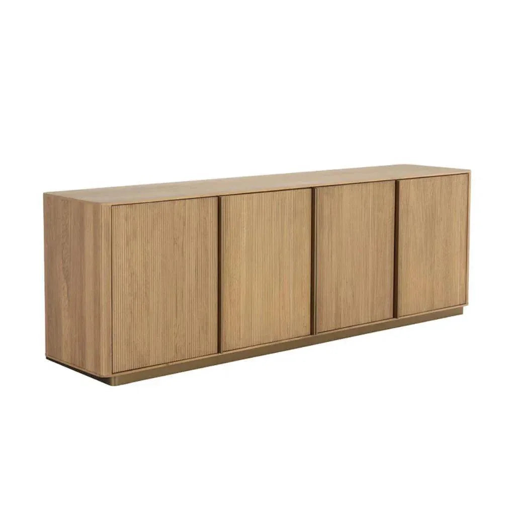 Kalla Wooden Steel Sideboard - LOOMLAN - SUNPAN - Sideboards