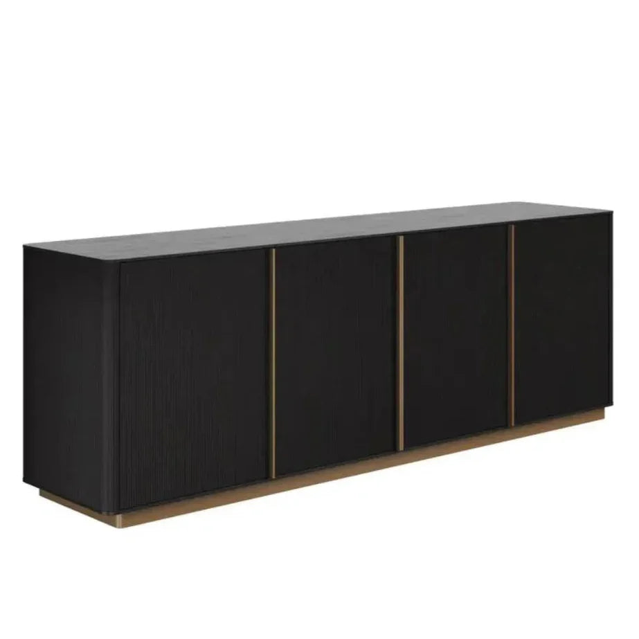 Kalla Wooden Steel Sideboard - LOOMLAN - SUNPAN - Sideboards