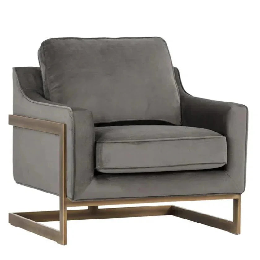 Kalmin Fabric Lounge Chair - LOOMLAN - SUNPAN - Club Chairs